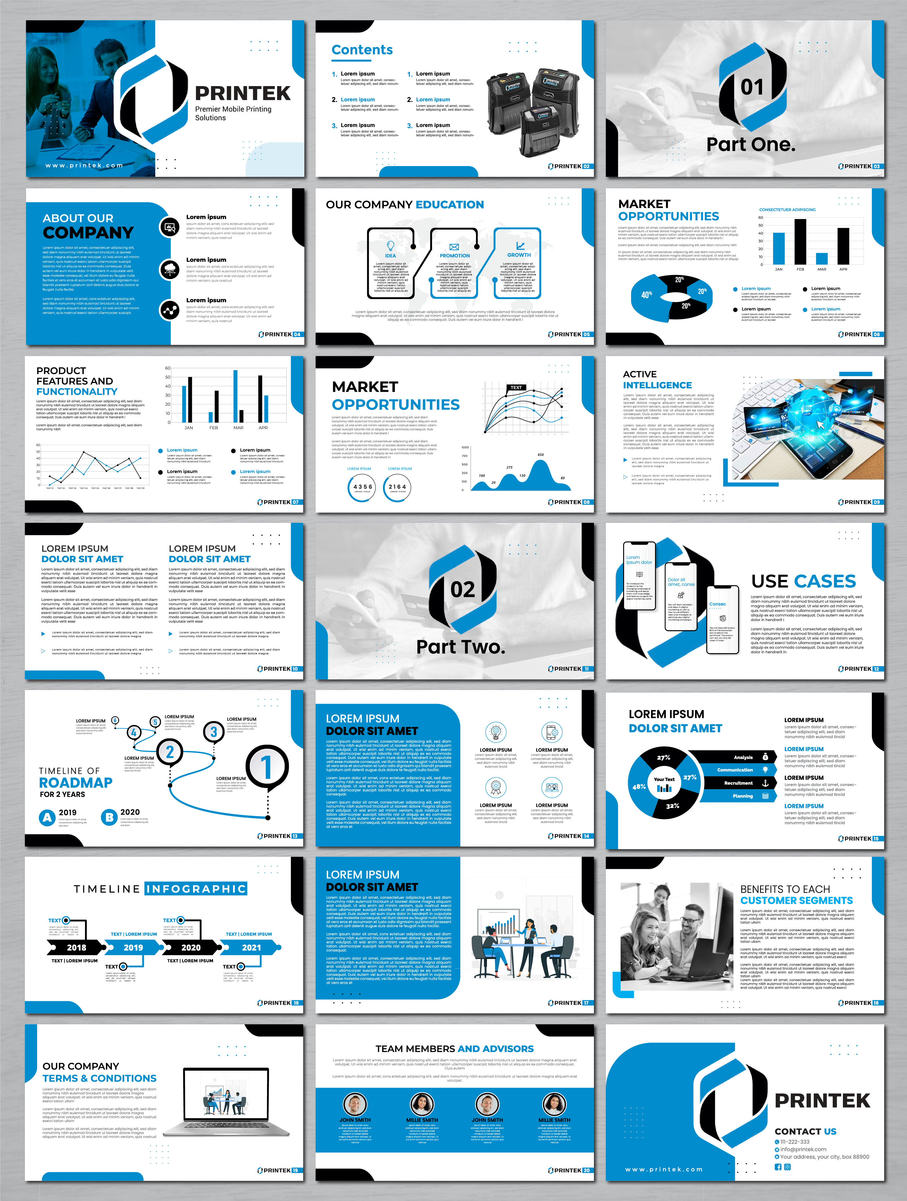PowerPoint Design by artbitin for Printek, LLC | Design #29988212