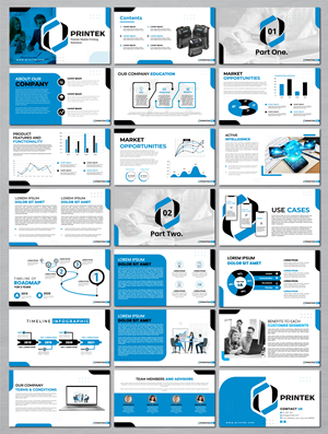 PowerPoint-Design von artbitin für Printek, LLC | Design #29988212