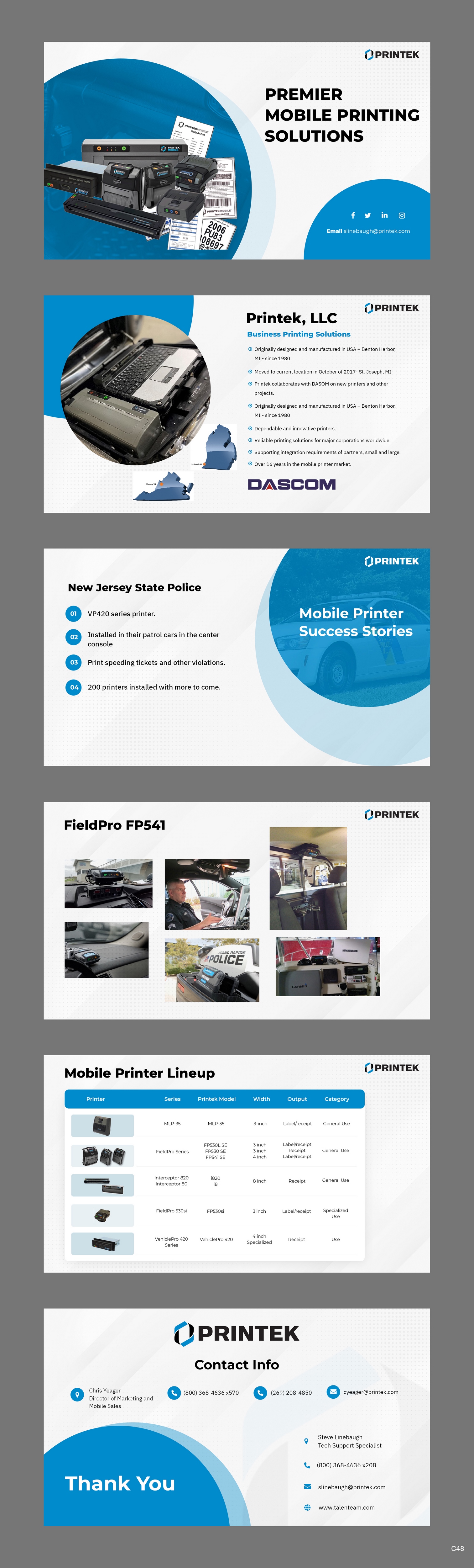 PowerPoint-Design von pb für Printek, LLC | Design #29991952