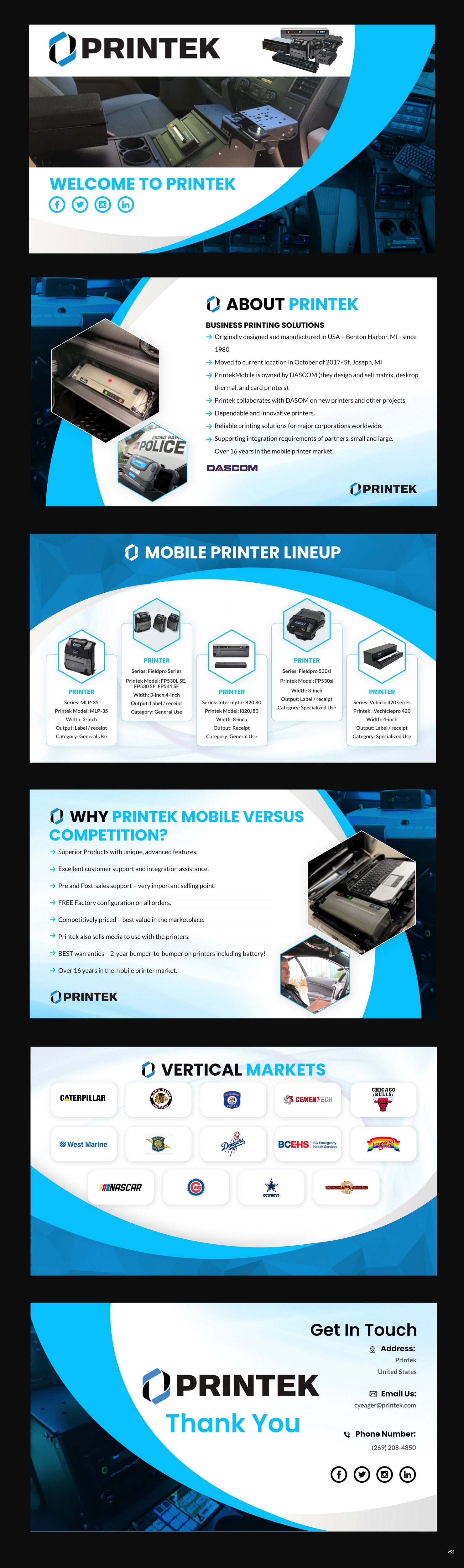 PowerPoint-Design von pb für Printek, LLC | Design #29991954