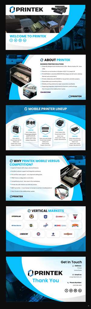 PowerPoint-Design von pb für Printek, LLC | Design: #29991954