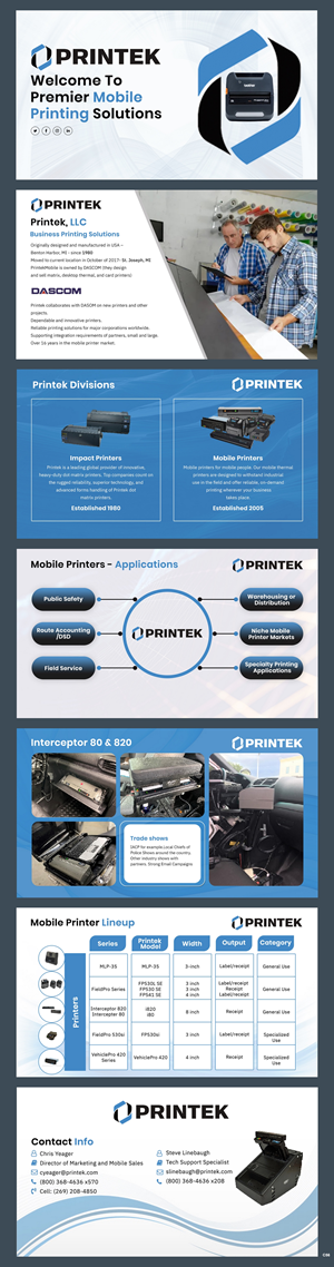 PowerPoint-Design von pb für Printek, LLC | Design: #29991956