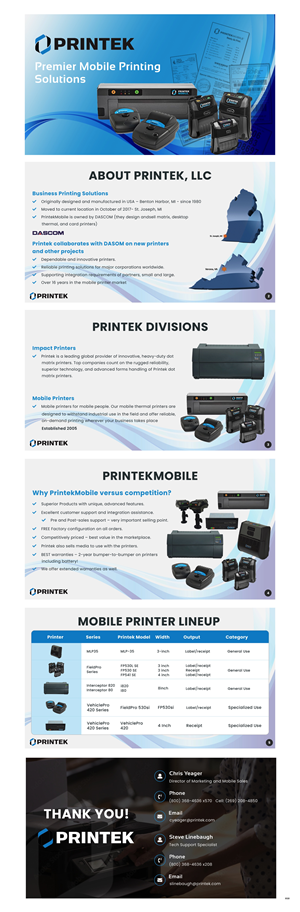 PowerPoint-Design von pb für Printek, LLC | Design: #30001154