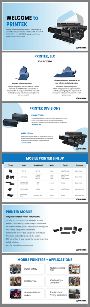 PowerPoint-Design von pb für Printek, LLC | Design: #30001155