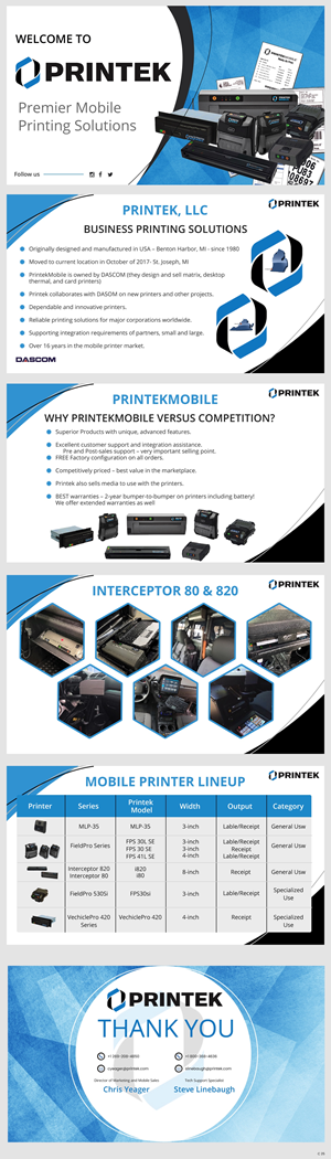 PowerPoint-Design von pb für Printek, LLC | Design: #30001156