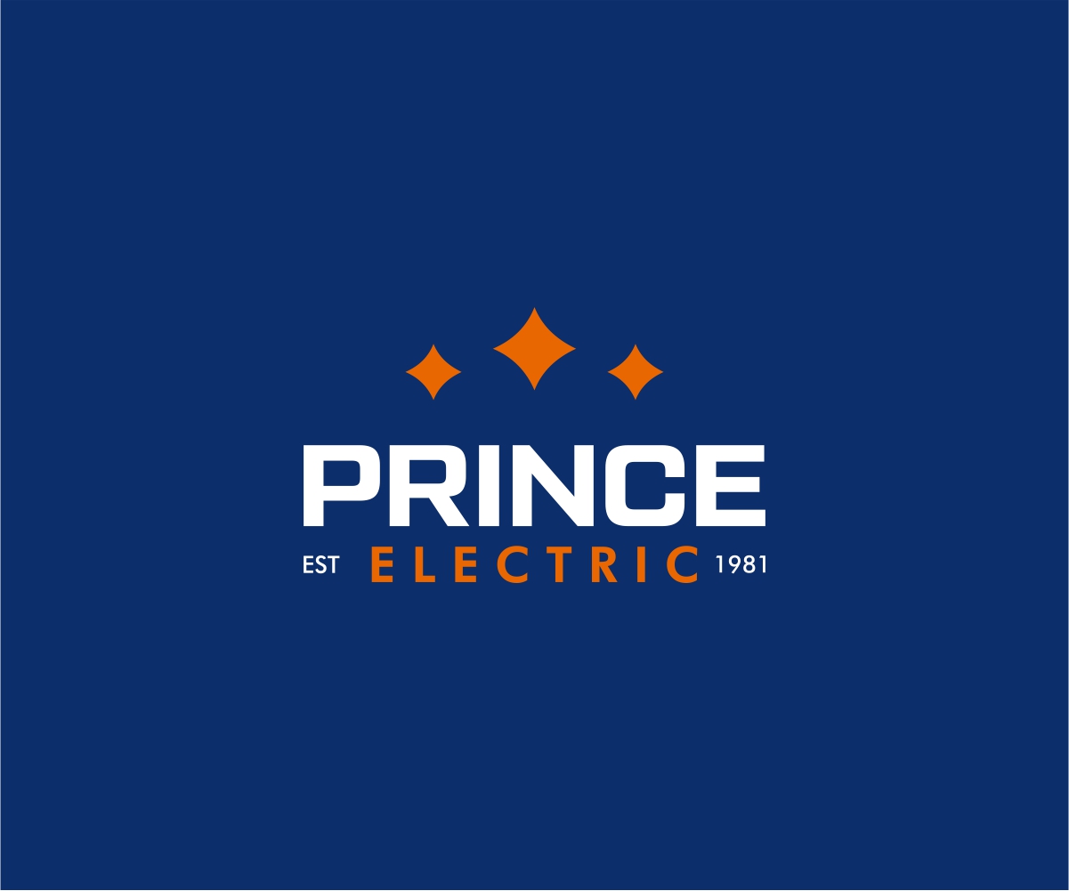 Masculine, Elegant, Electrician Logo Design for PRINCE ELECTRIC EST