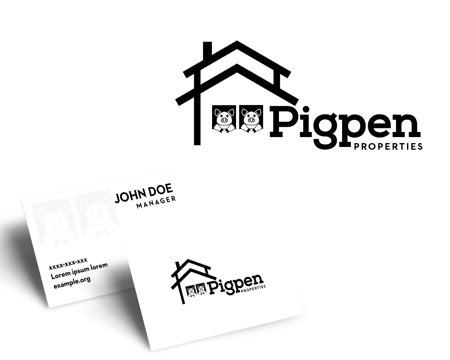 Diseño de Logo por cosmicline para Pigpen Properties | Diseño #29995276