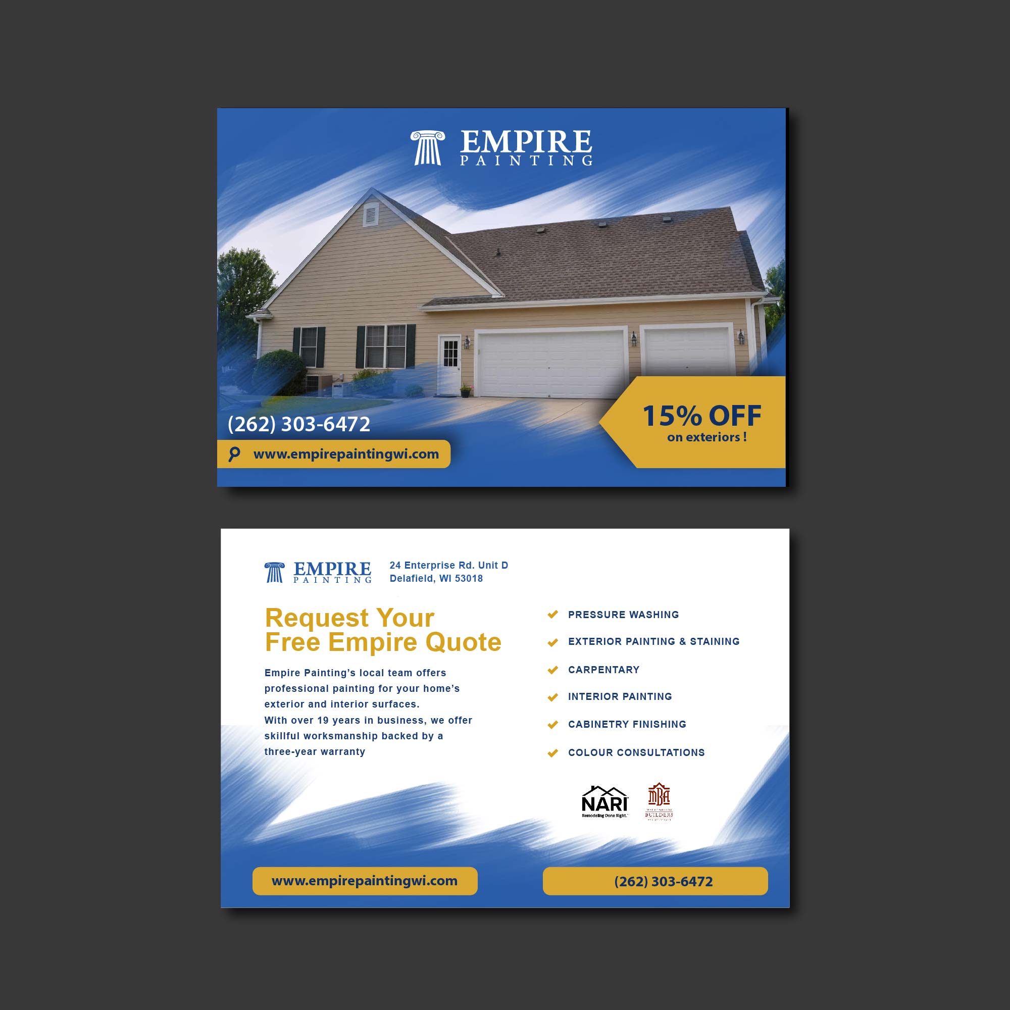 Postcard Design by T_jenny for Empire Painting | Design #30014984