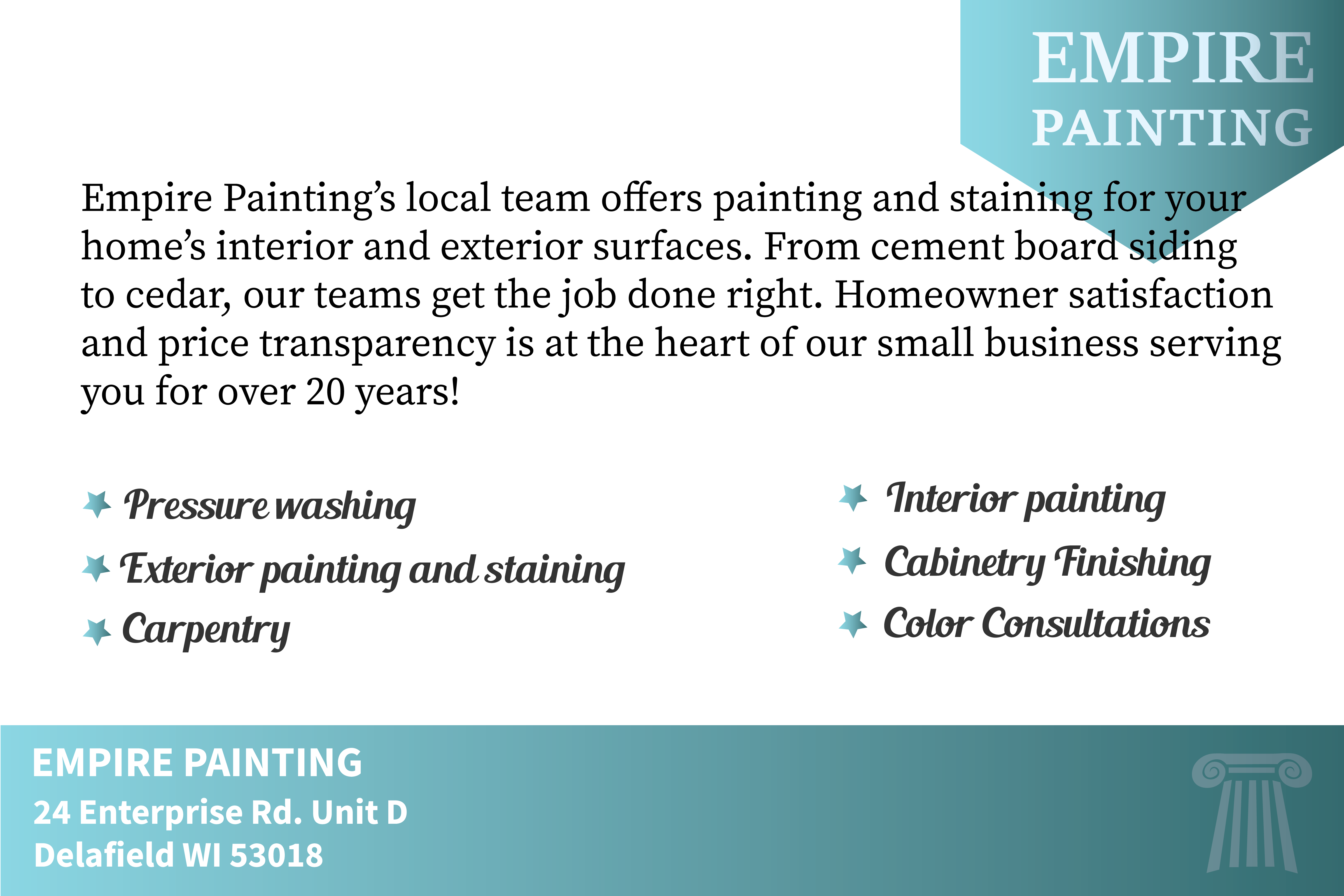 Diseño de Postal por BEJIN para Empire Painting | Diseño #30030649