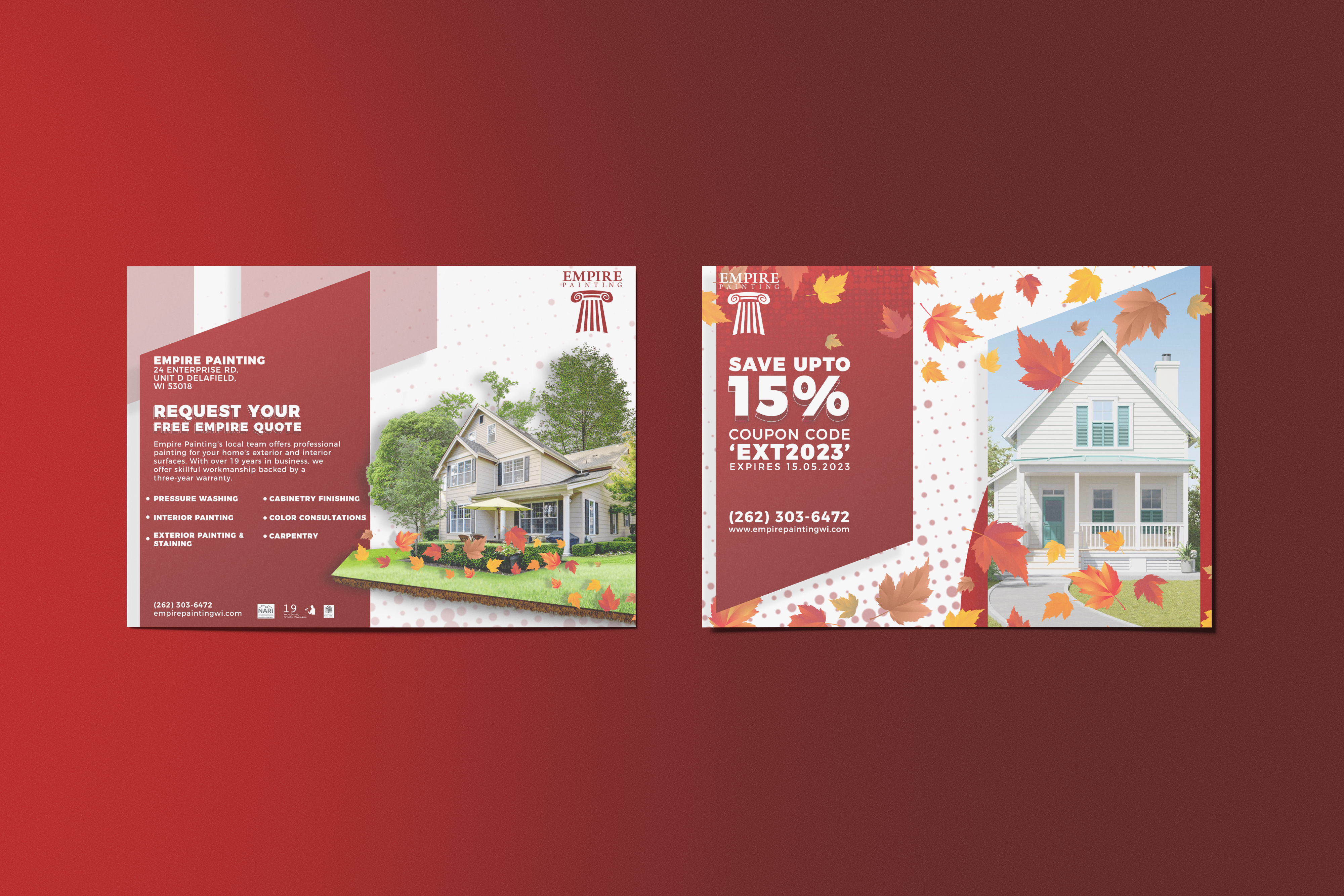 Diseño de Postal por Designwithazan para Empire Painting | Diseño #30035929