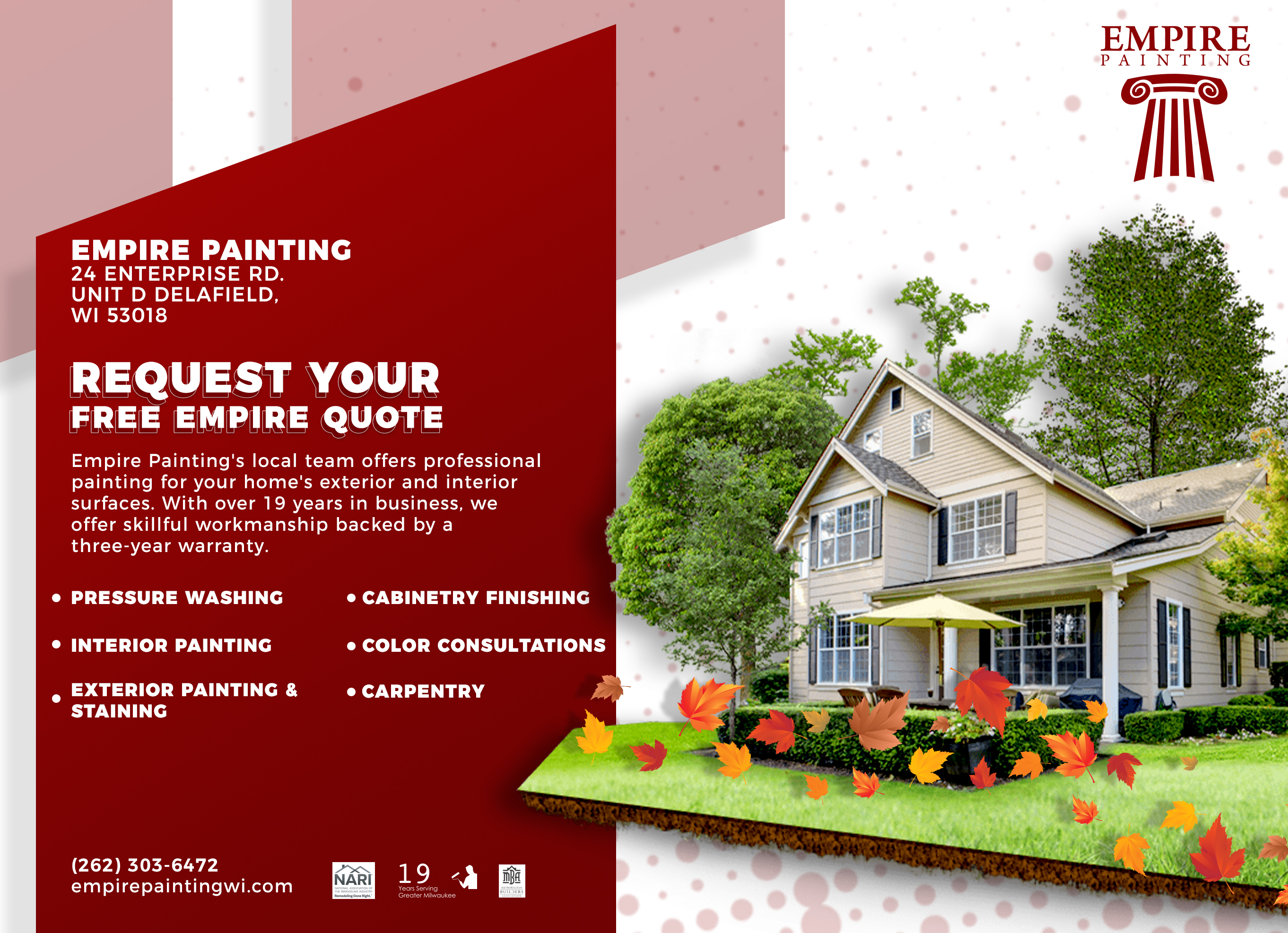 Postcard Design by Designwithazan for Empire Painting | Design #30035931