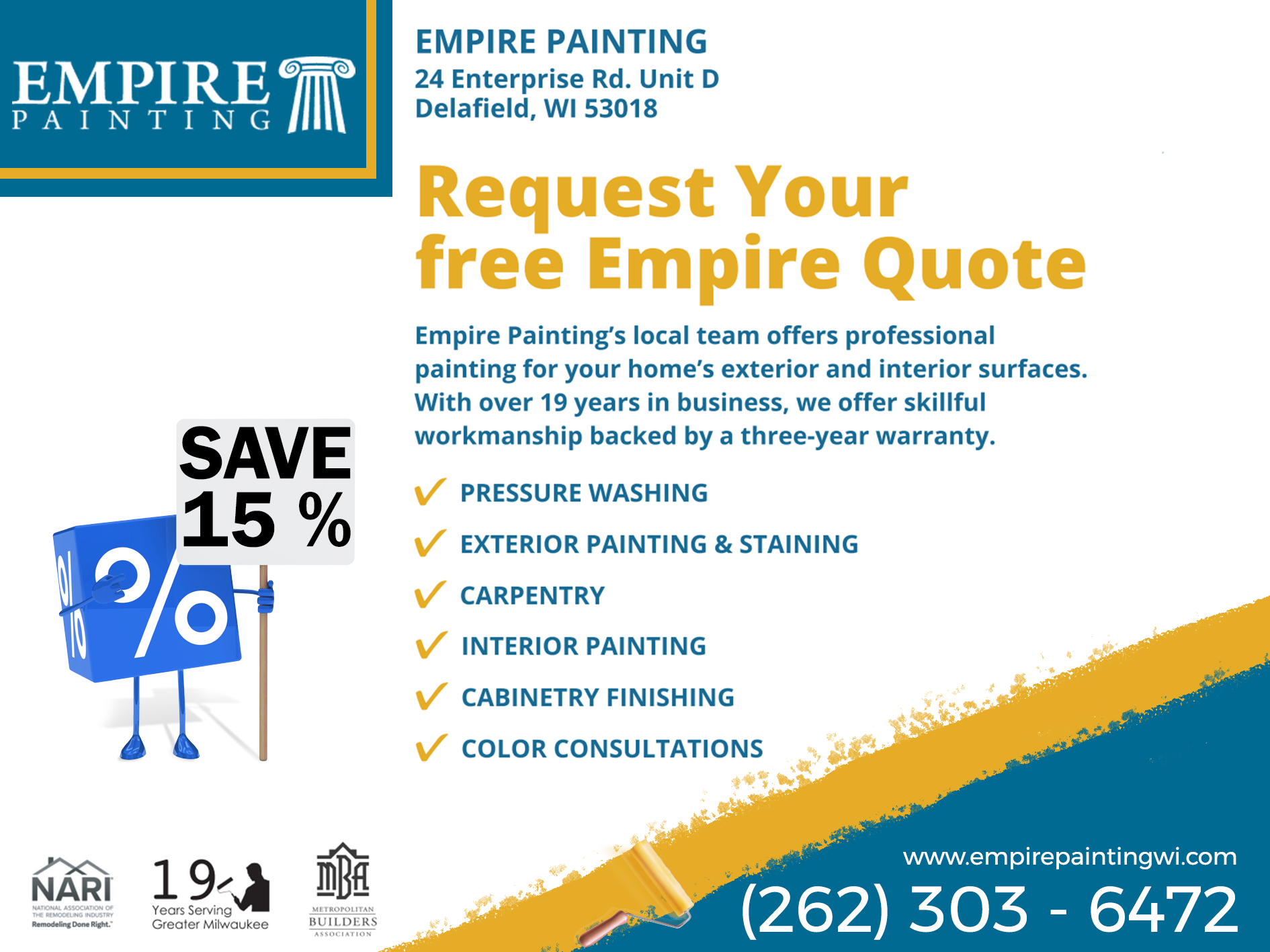 Design de Carte Postale par Ahmed Aboul Fotouh pour Empire Painting | Design #29999568