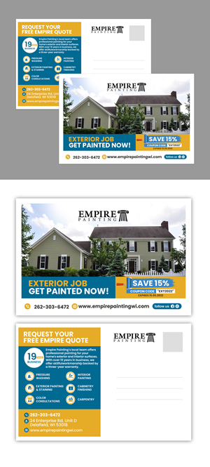 Postkarten-Design von debdesign für Empire Painting | Design: #30006132