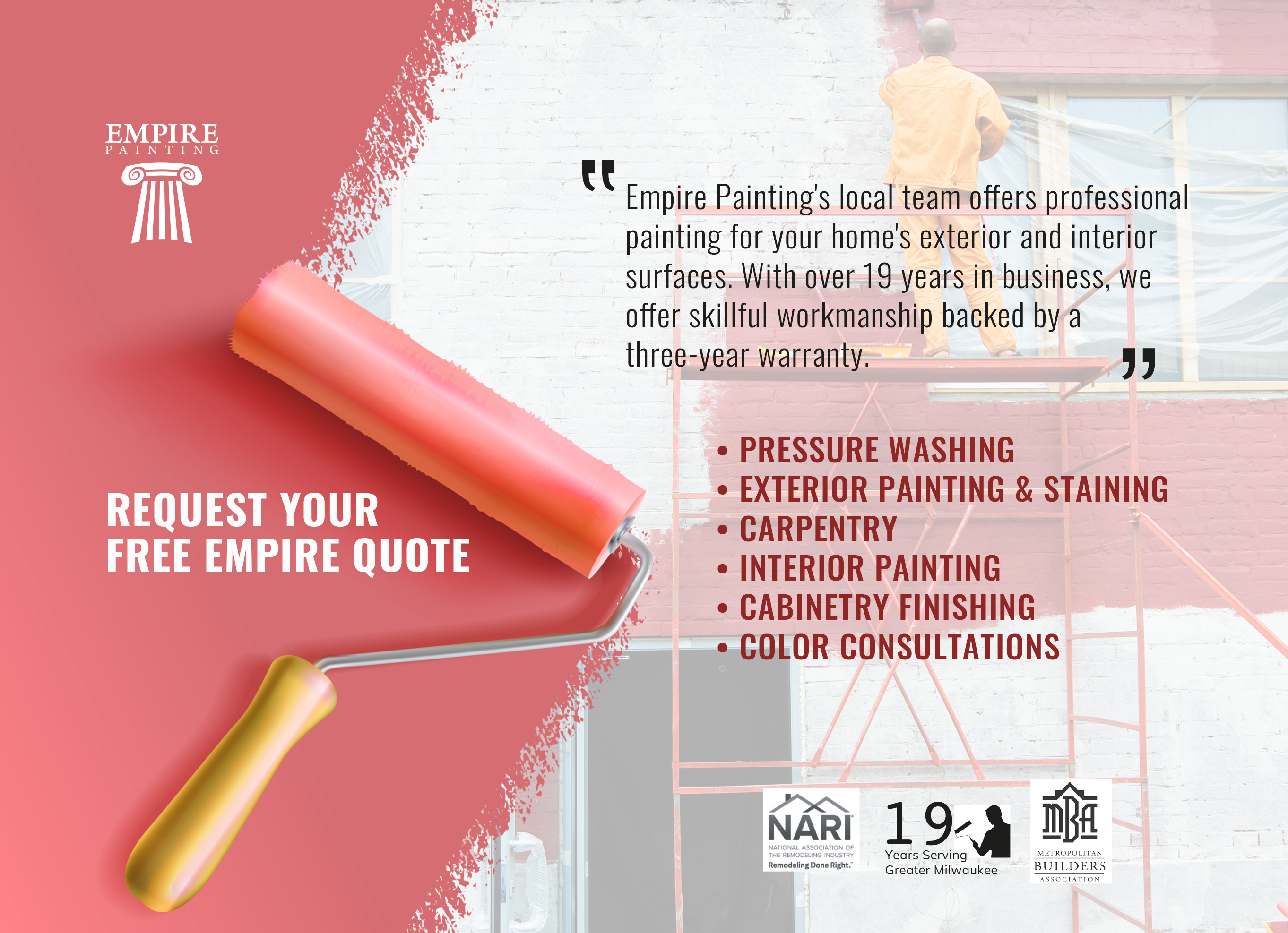 Diseño de Postal por DesignbyR para Empire Painting | Diseño #30034610