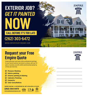 Postcard Design by aj for Empire Painting | Design #30013322