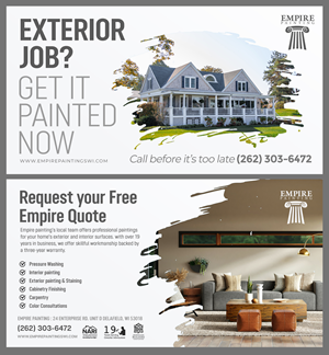 Diseño de Postal por aj para Empire Painting | Diseño: #30013773