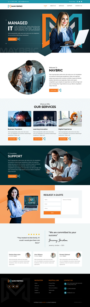 Web Design by sai.designer87 for this project | Design #30014057
