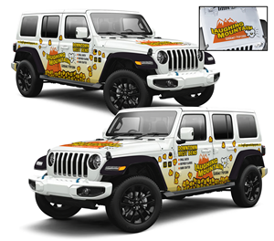 Car Wrap Design by Impressive Sol for Laughing Mountain Gourmet Popcorn | Design #30025274