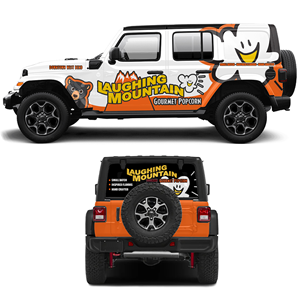 Car Wrap-Design von aabirk09 für Laughing Mountain Gourmet Popcorn | Design: #30057823