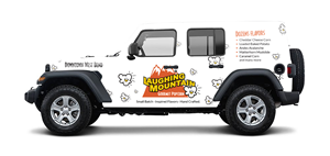 Car Wrap Design by Abdulmumin Imam for Laughing Mountain Gourmet Popcorn | Design #30022822