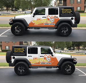 Car Wrap-Design von Adi Saos für Laughing Mountain Gourmet Popcorn | Design: #30046737