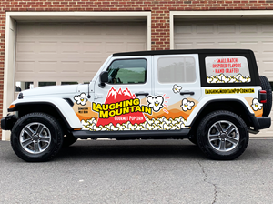 Car Wrap-Design von typefdesign für Laughing Mountain Gourmet Popcorn | Design: #30056251