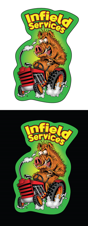 Sticker Design by ally designs for Infield services  | Design: #30287521