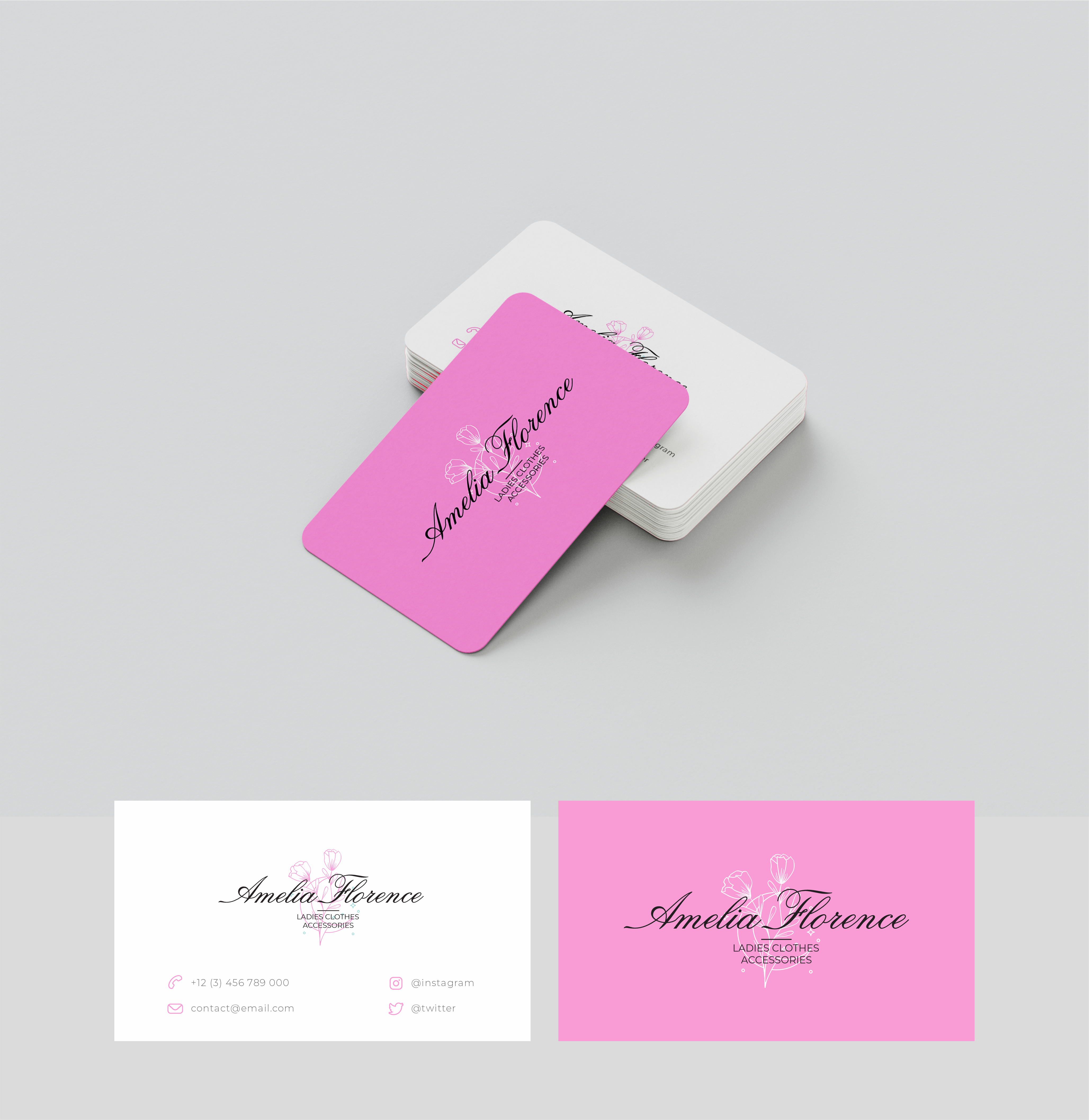 Logo Design by Excellar Hub for AmeliaFlorence | Design #30023977