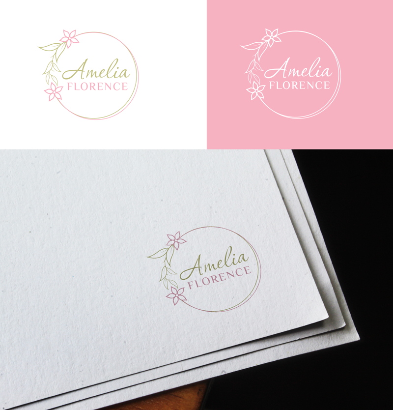 Logo Design by RA-bica for AmeliaFlorence | Design #30022625