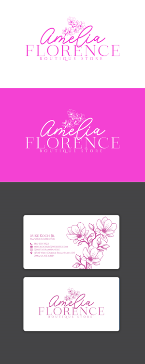 Logo Design by CreativeGwen™ for AmeliaFlorence | Design: #30023273