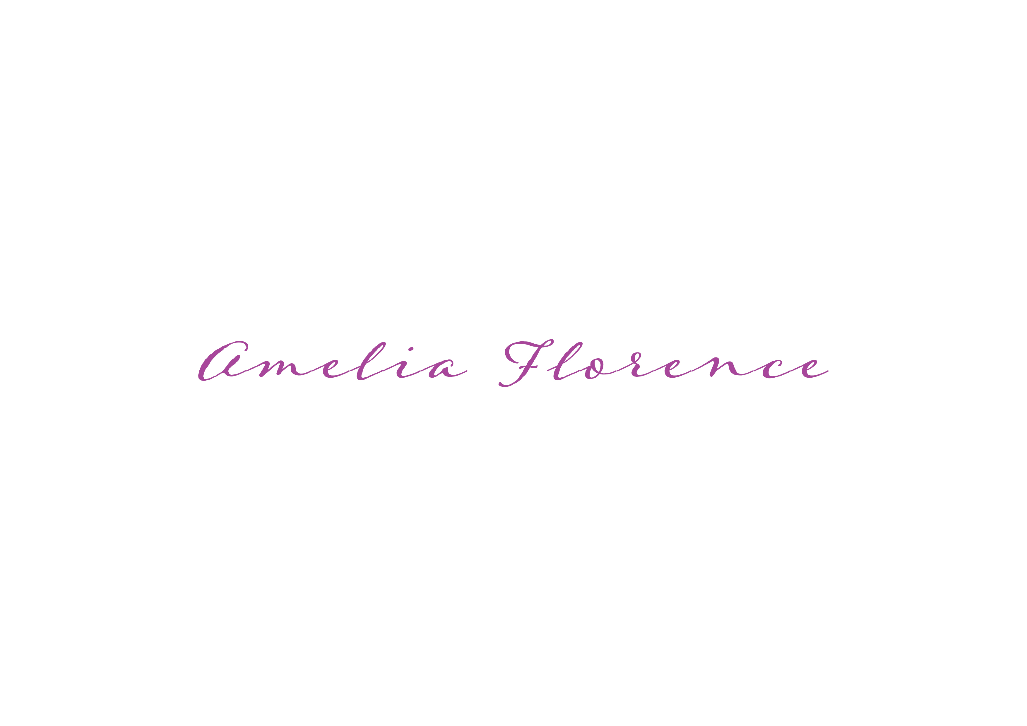 Logo Design by Black Machine Grafx for AmeliaFlorence | Design #30028776