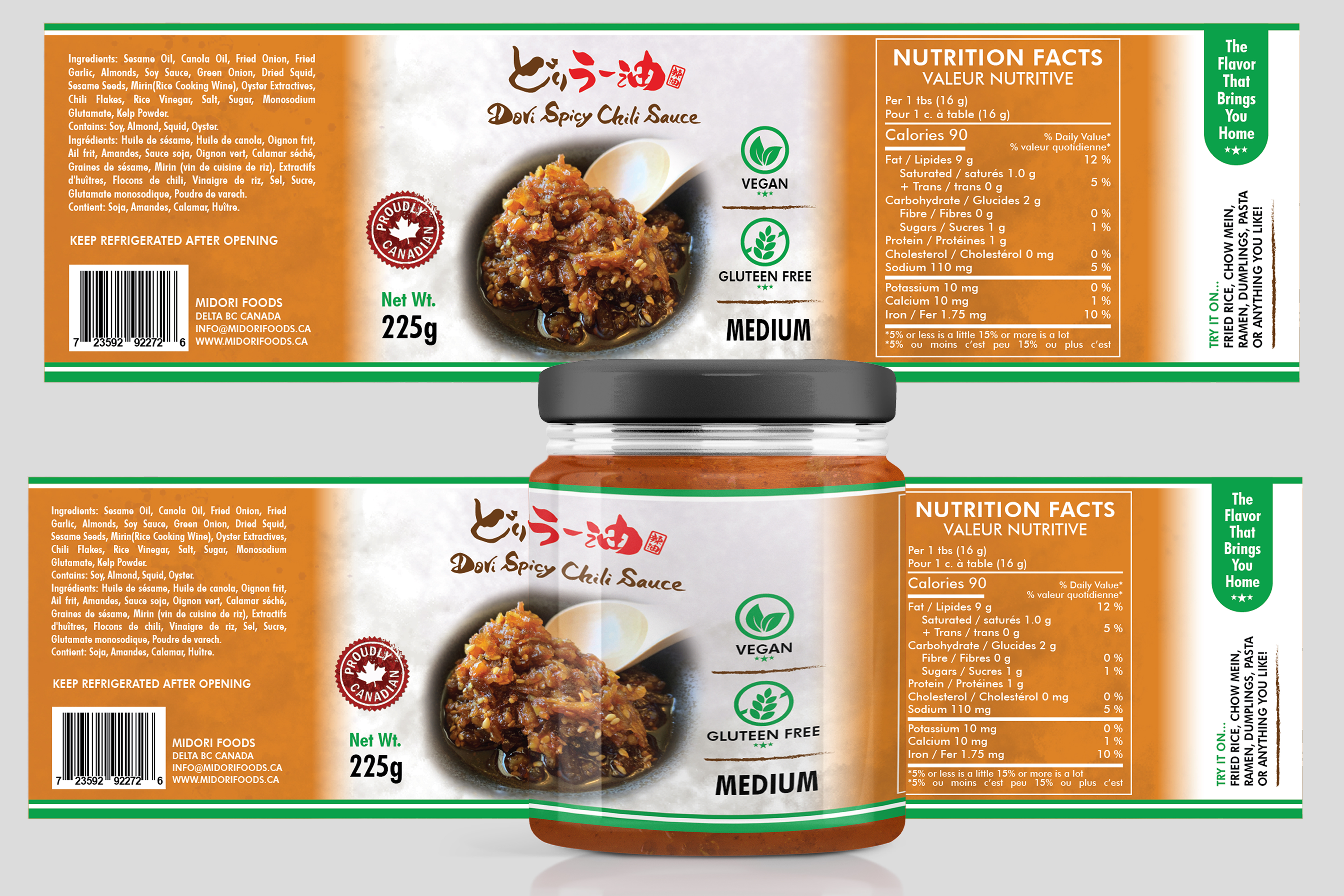 Label Design by Angeli Madrideo-Artero for MIDORI FOODS | Design #30072176