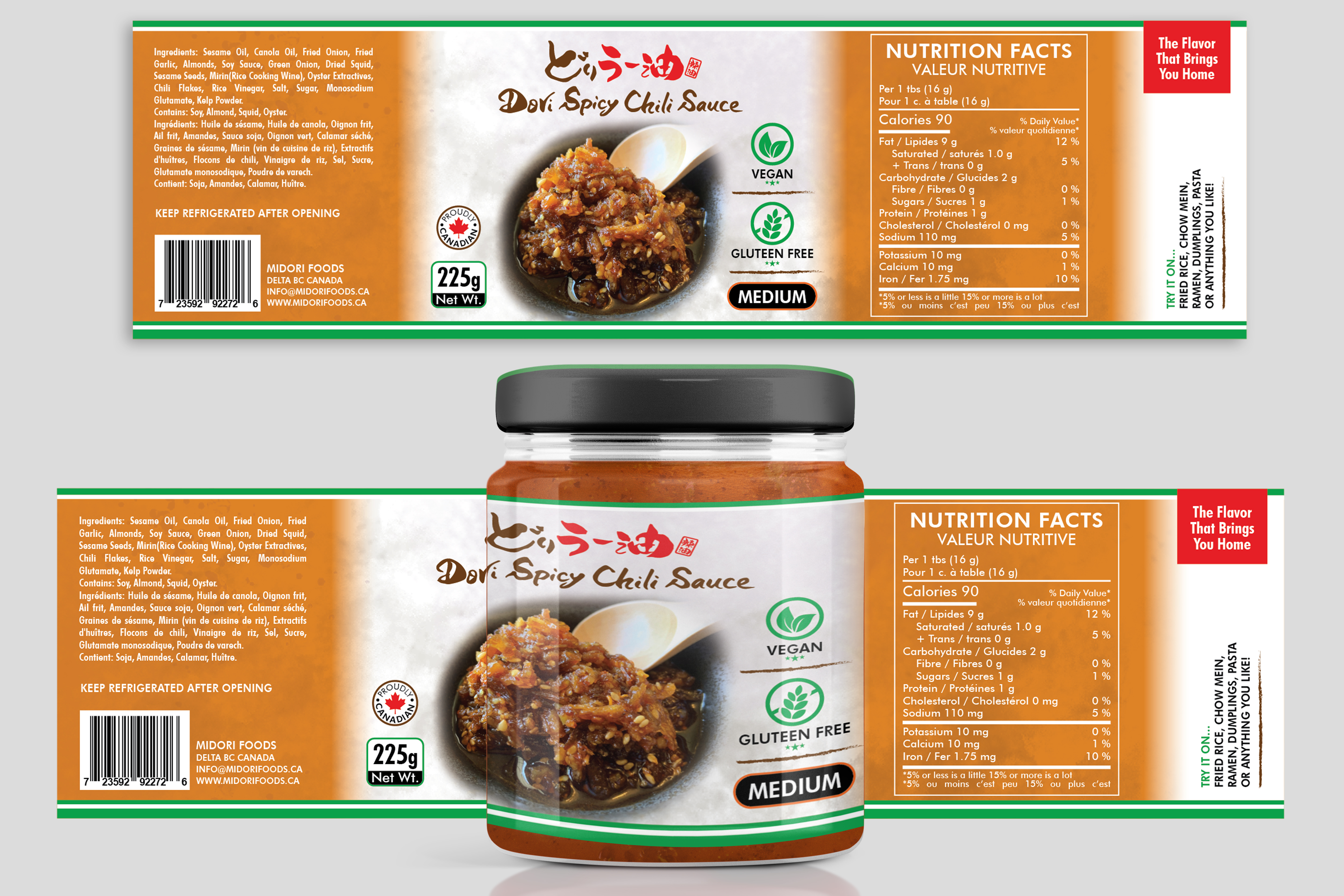 Label Design by Angeli Madrideo-Artero for MIDORI FOODS | Design #30084971