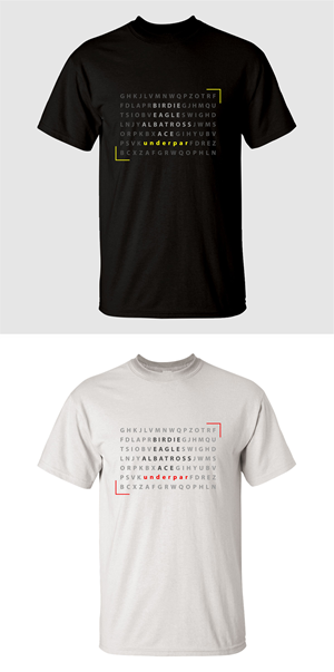 underpar apparel text shirt design
