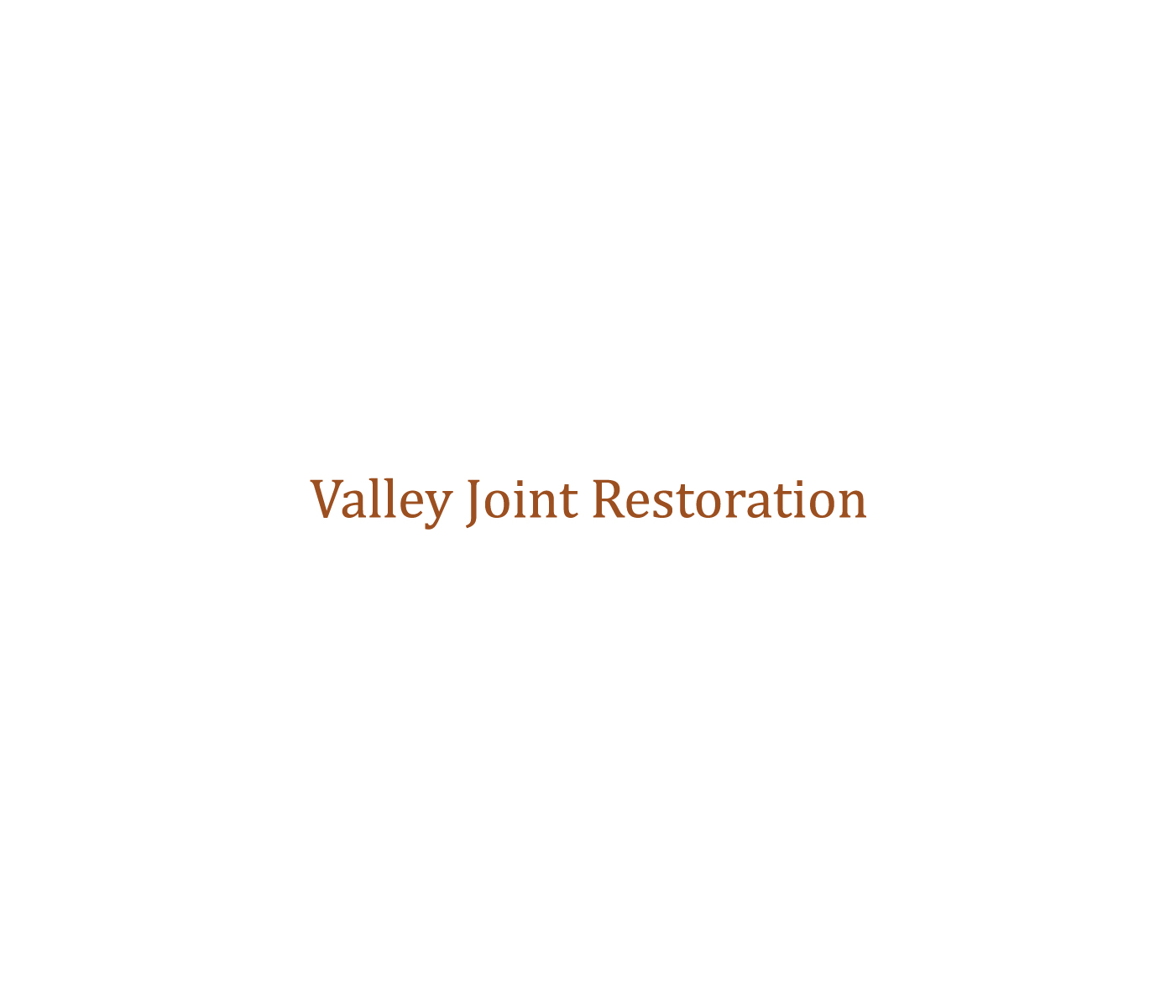 Logo Design by AlphaDezin3 for Valley Joint Restoration | Design #30033788