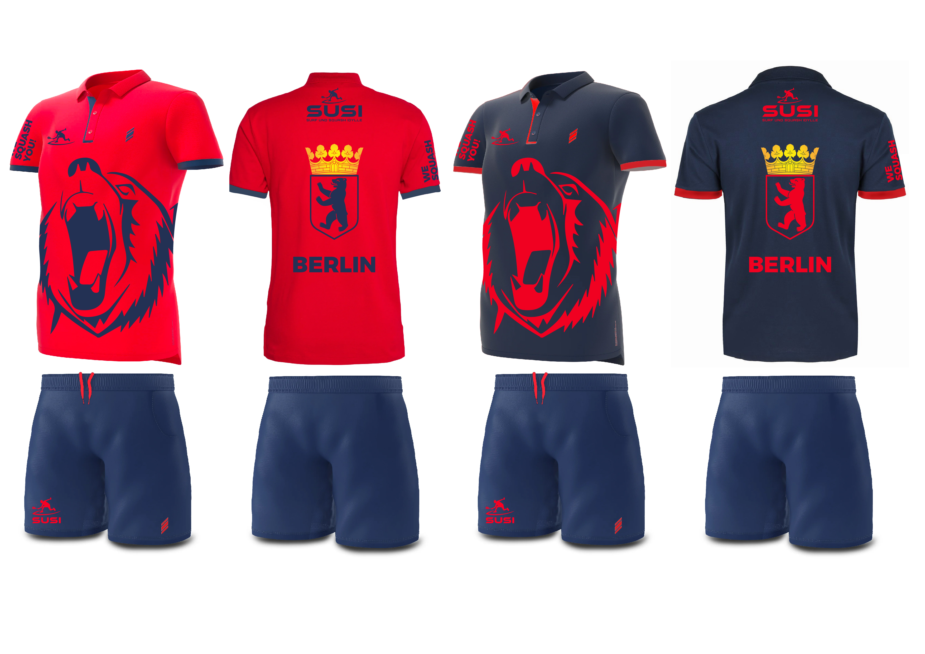 T-shirt Design by Stefano Ceci for Surf und Squash Idylle e.V. | Design #30064394