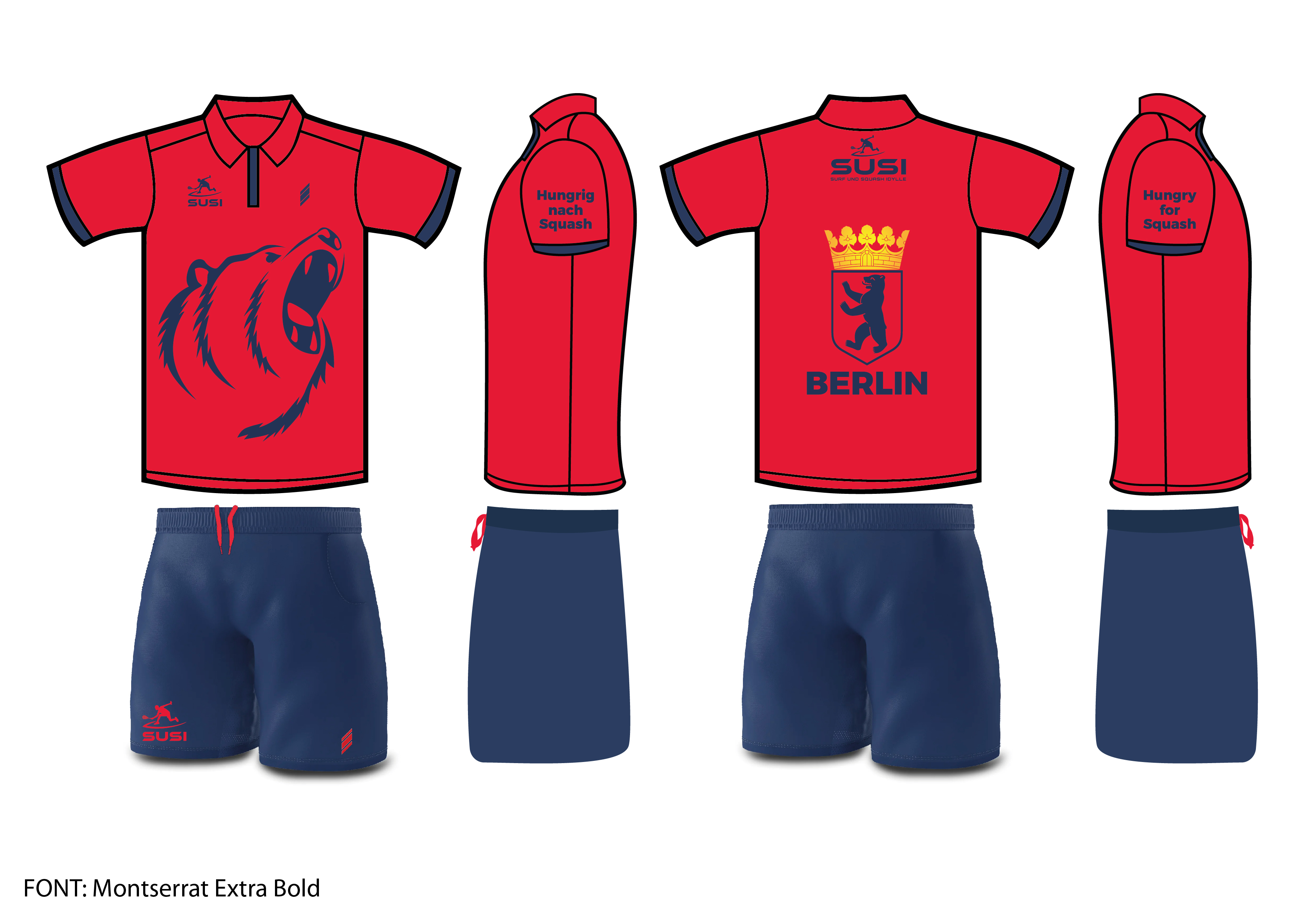 T-shirt Design by Stefano Ceci for Surf und Squash Idylle e.V. | Design #30138194