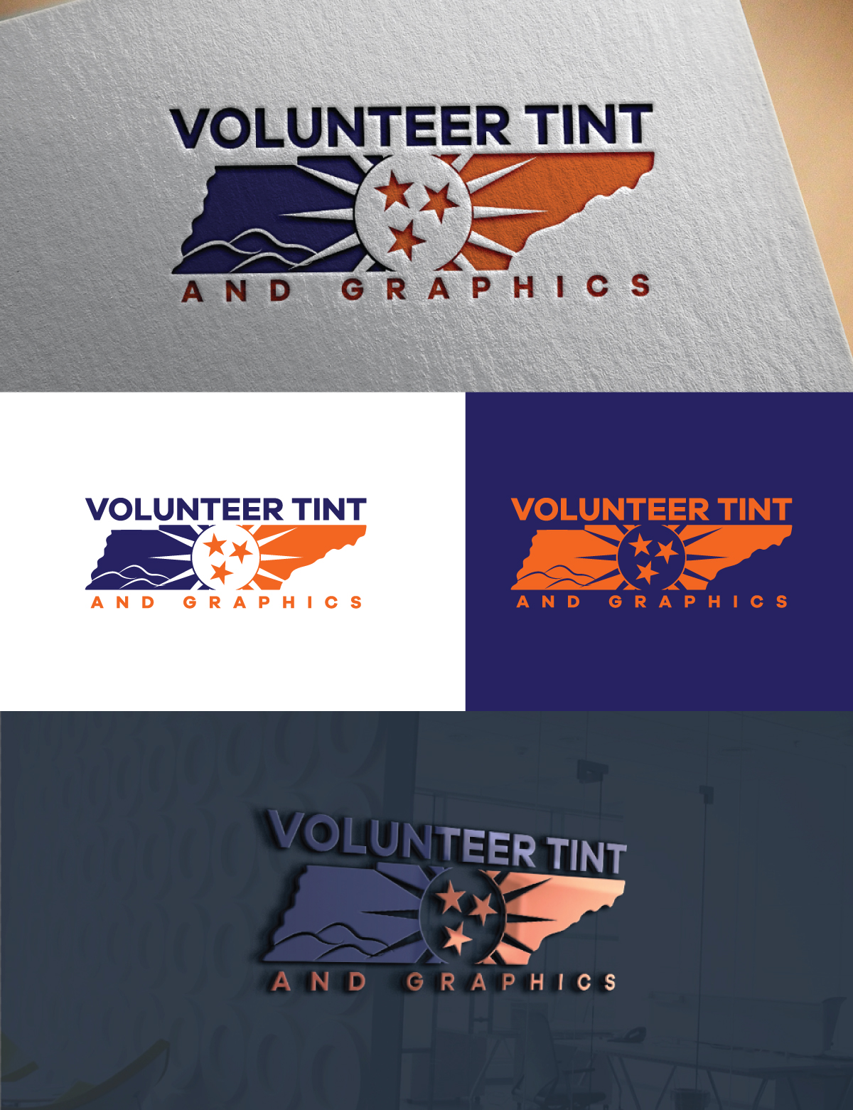 Logo Design by Stencil art for Volunteer Tint and Graphics | Design #30024284
