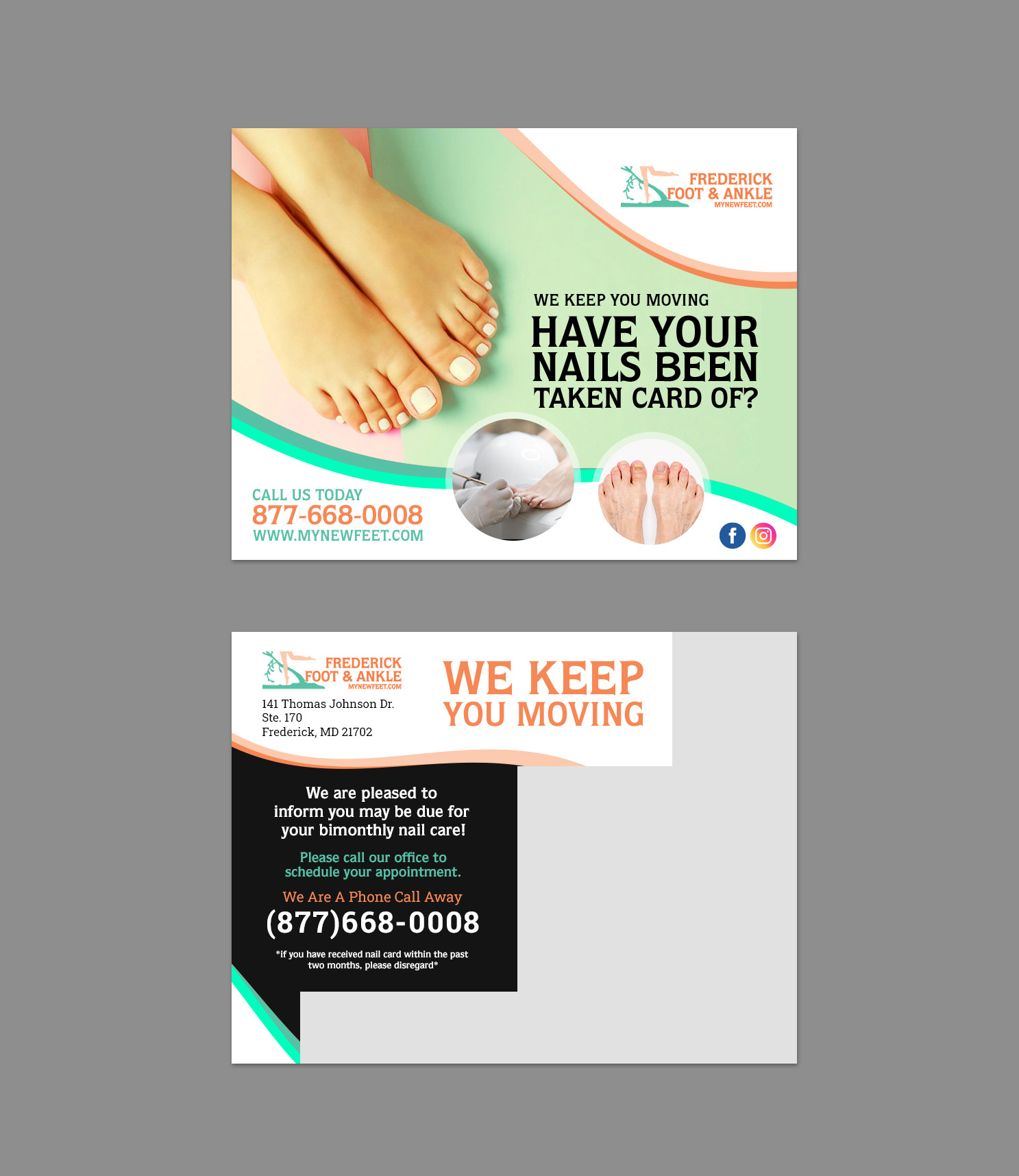 Stationery Design by Sun Moon Graphic Designer for Frederick Foot & Ankle | Design #30029985