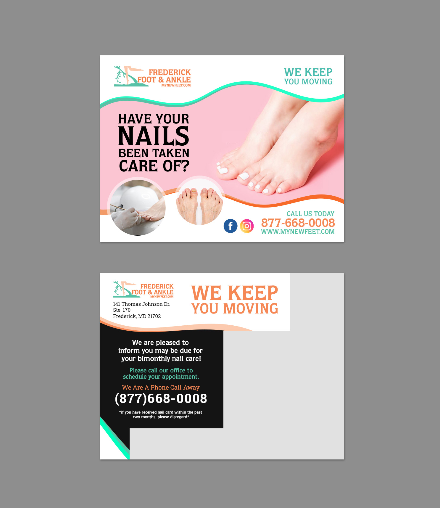 Stationery Design by Sun Moon Graphic Designer for Frederick Foot & Ankle | Design #30030114