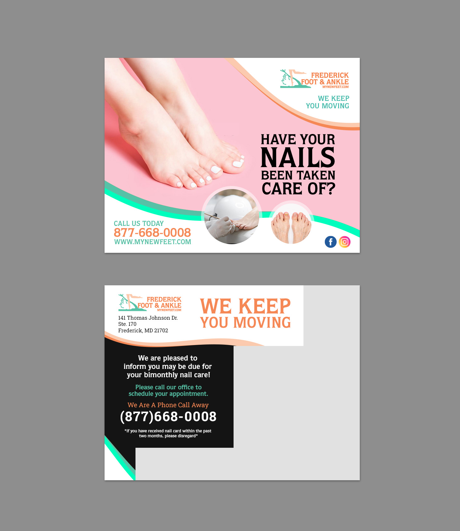 Stationery Design by Sun Moon Graphic Designer for Frederick Foot & Ankle | Design #30030157