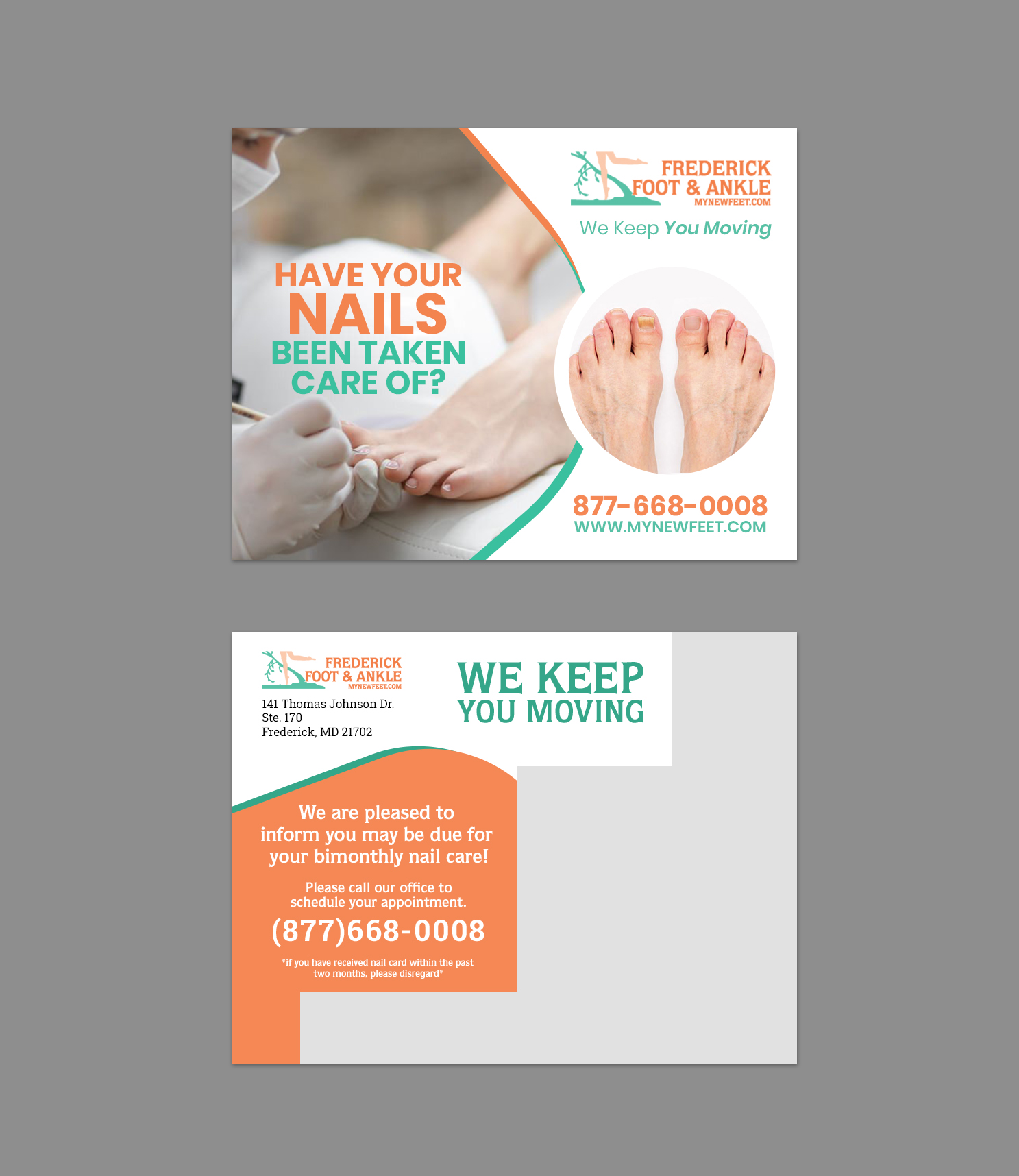 Stationery Design by Sun Moon Graphic Designer for Frederick Foot & Ankle | Design #30034664