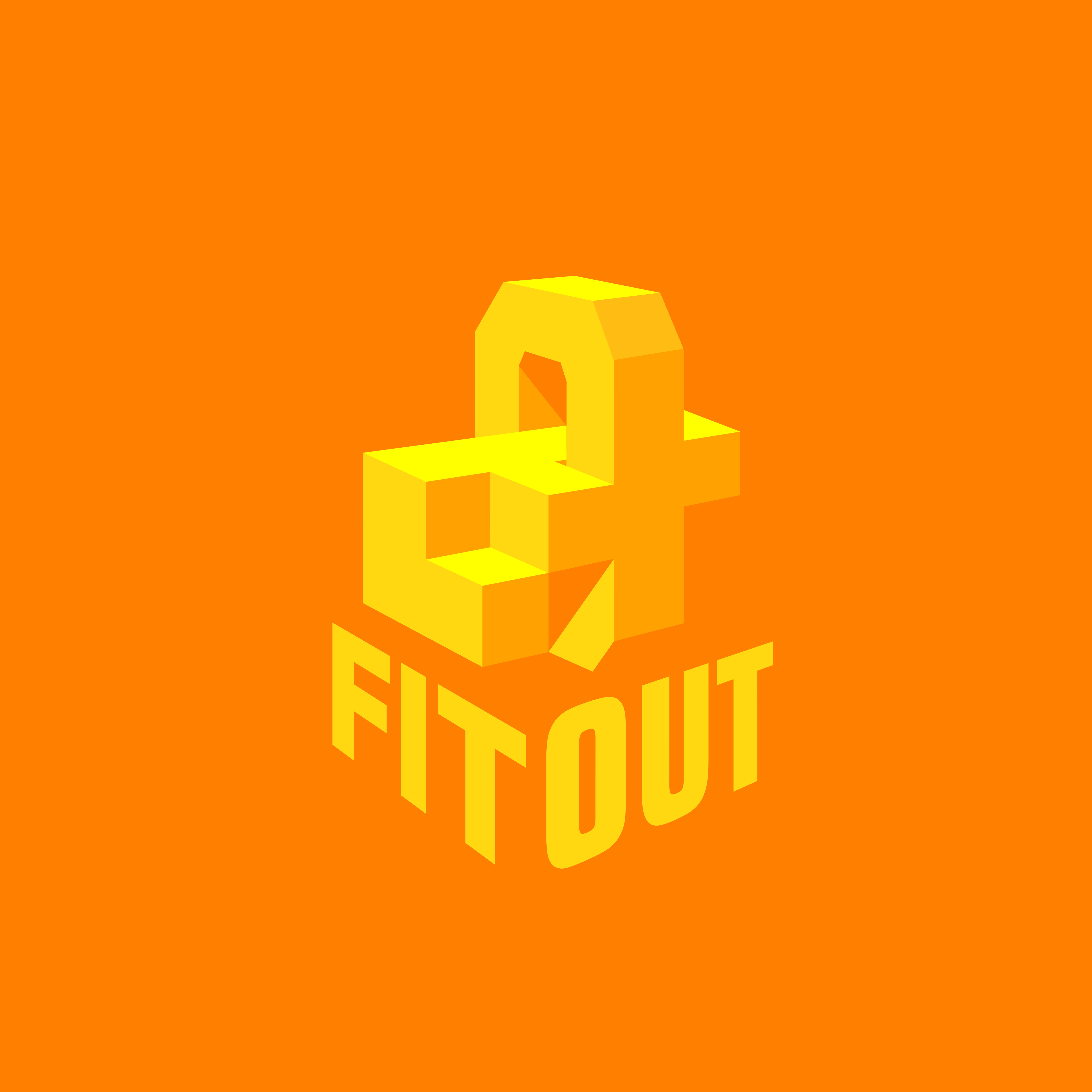 Logo-Design von Heksa sigita für Fit Out | Design #30067617