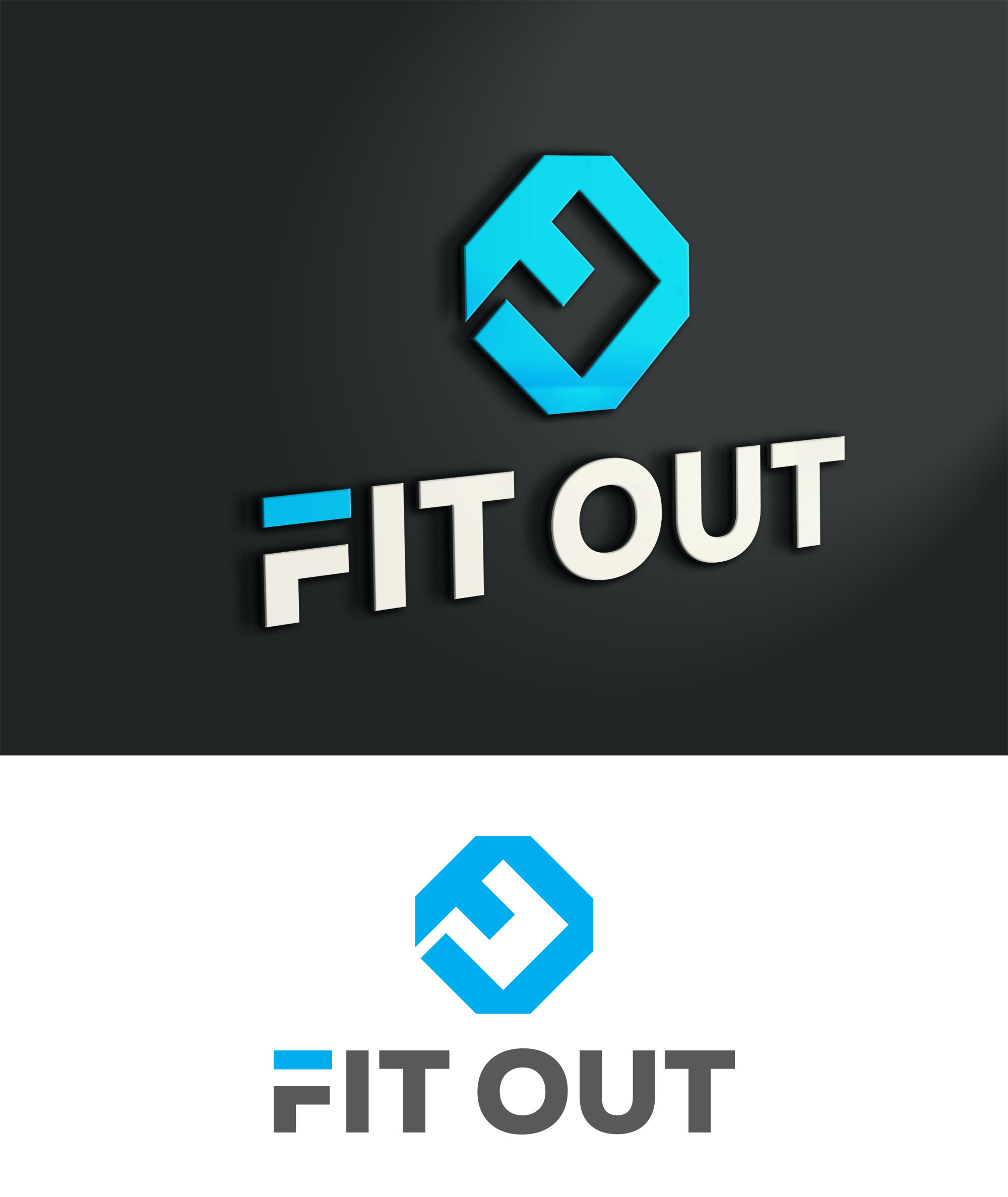 Logo-Design von aexoagency für Fit Out | Design #30030197