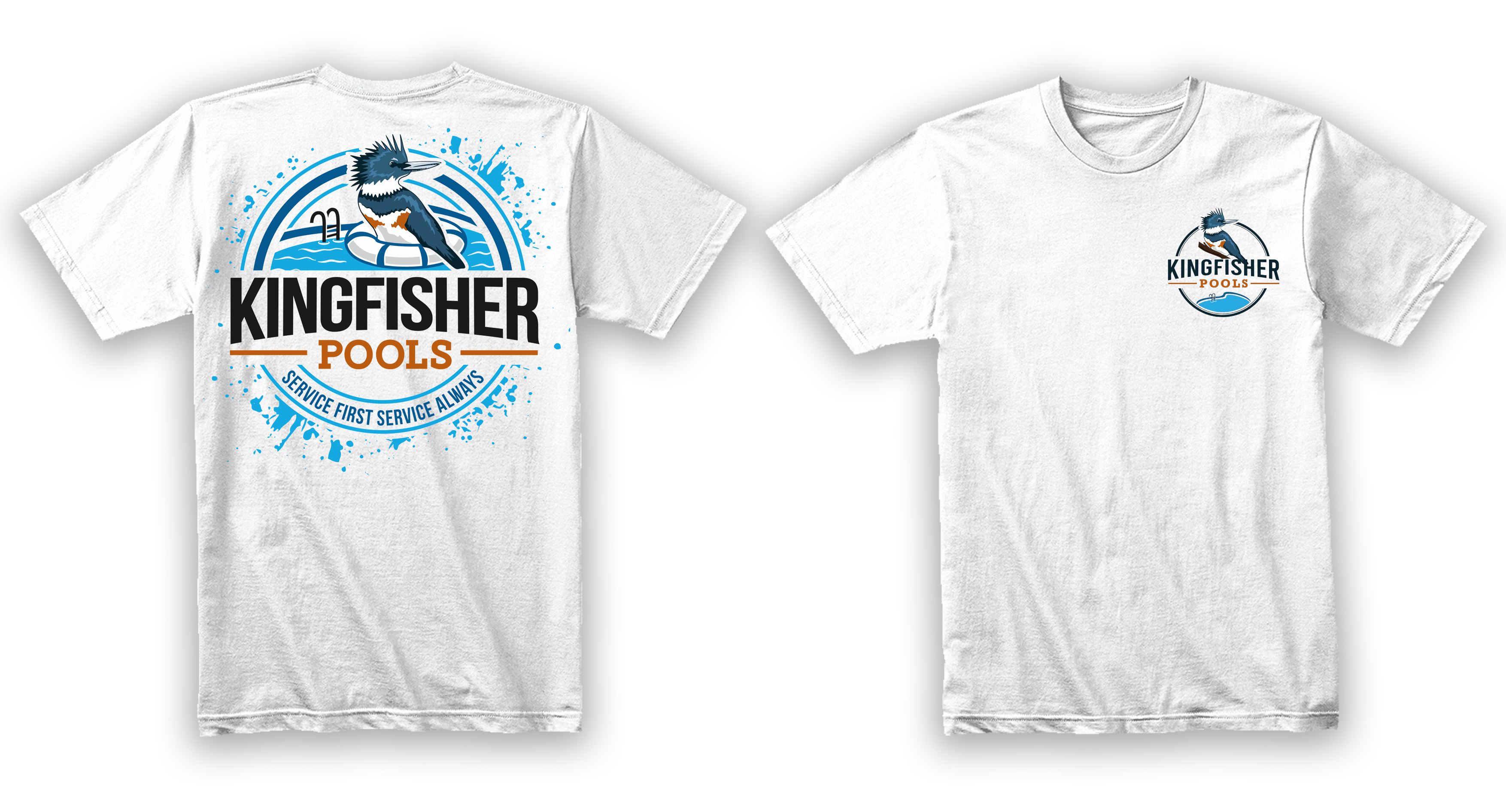 T-shirt Design by APHOTIC APPAREL for Kingfisher Pools | Design #30038125