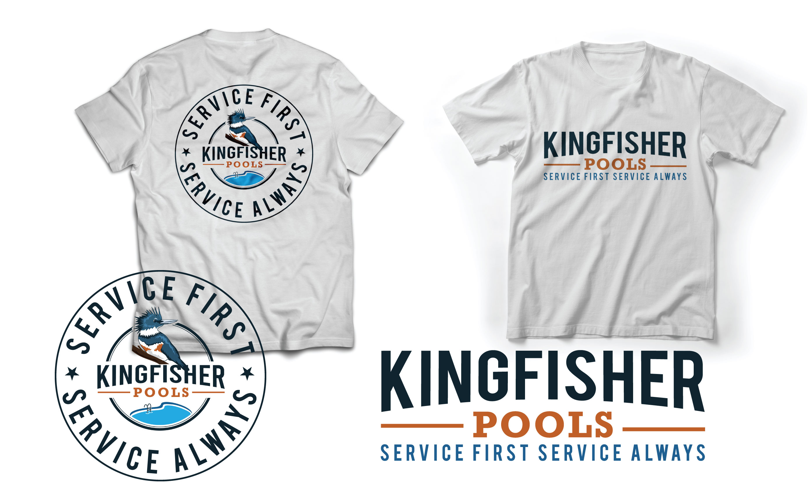 T-shirt Design by RNP Design for Kingfisher Pools | Design #30038148