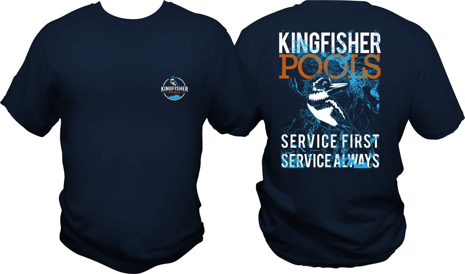T-shirt Design by bacujkov for Kingfisher Pools | Design #30039853