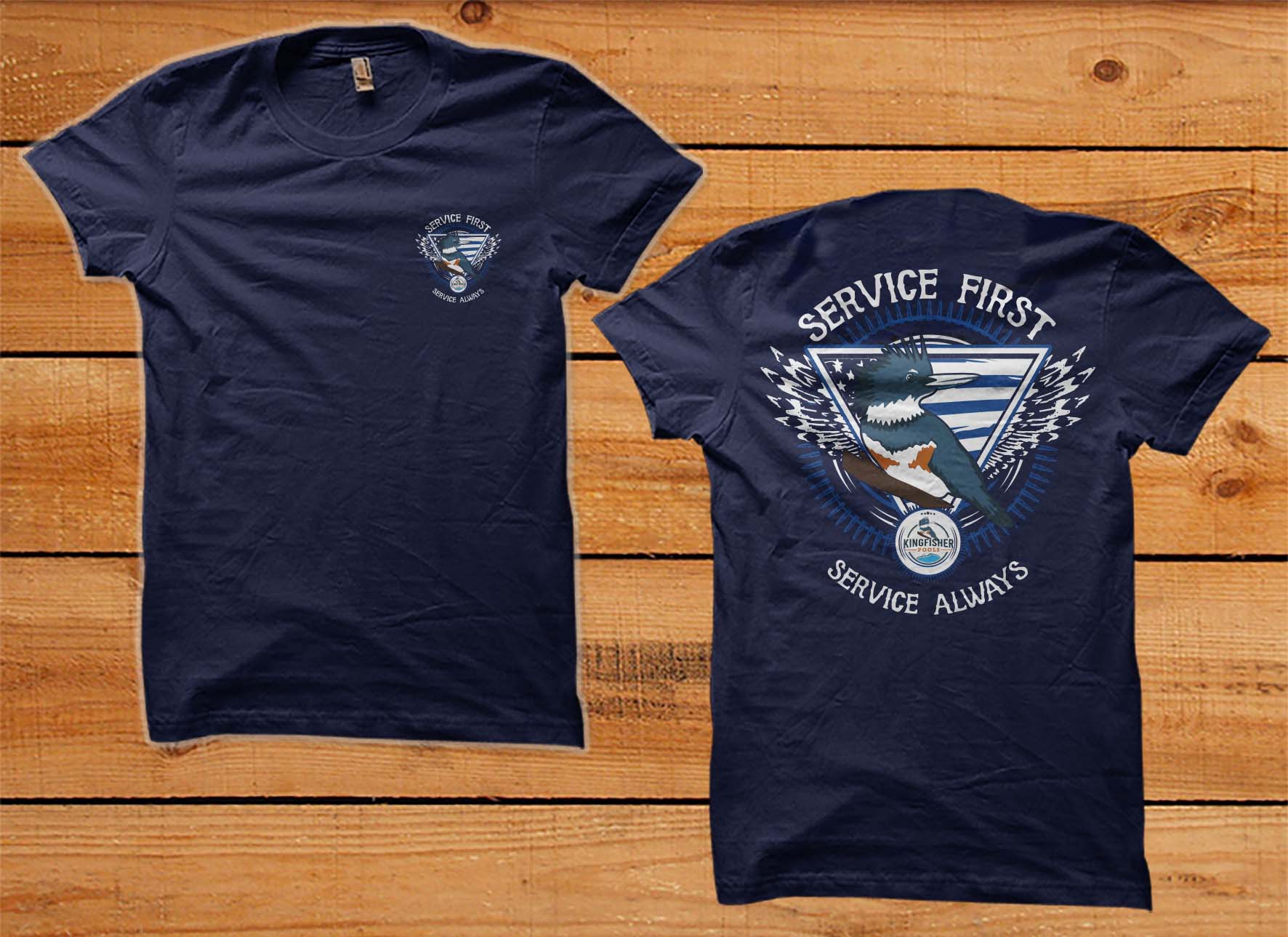 T-shirt Design by SATHIRA for Kingfisher Pools | Design #30043221