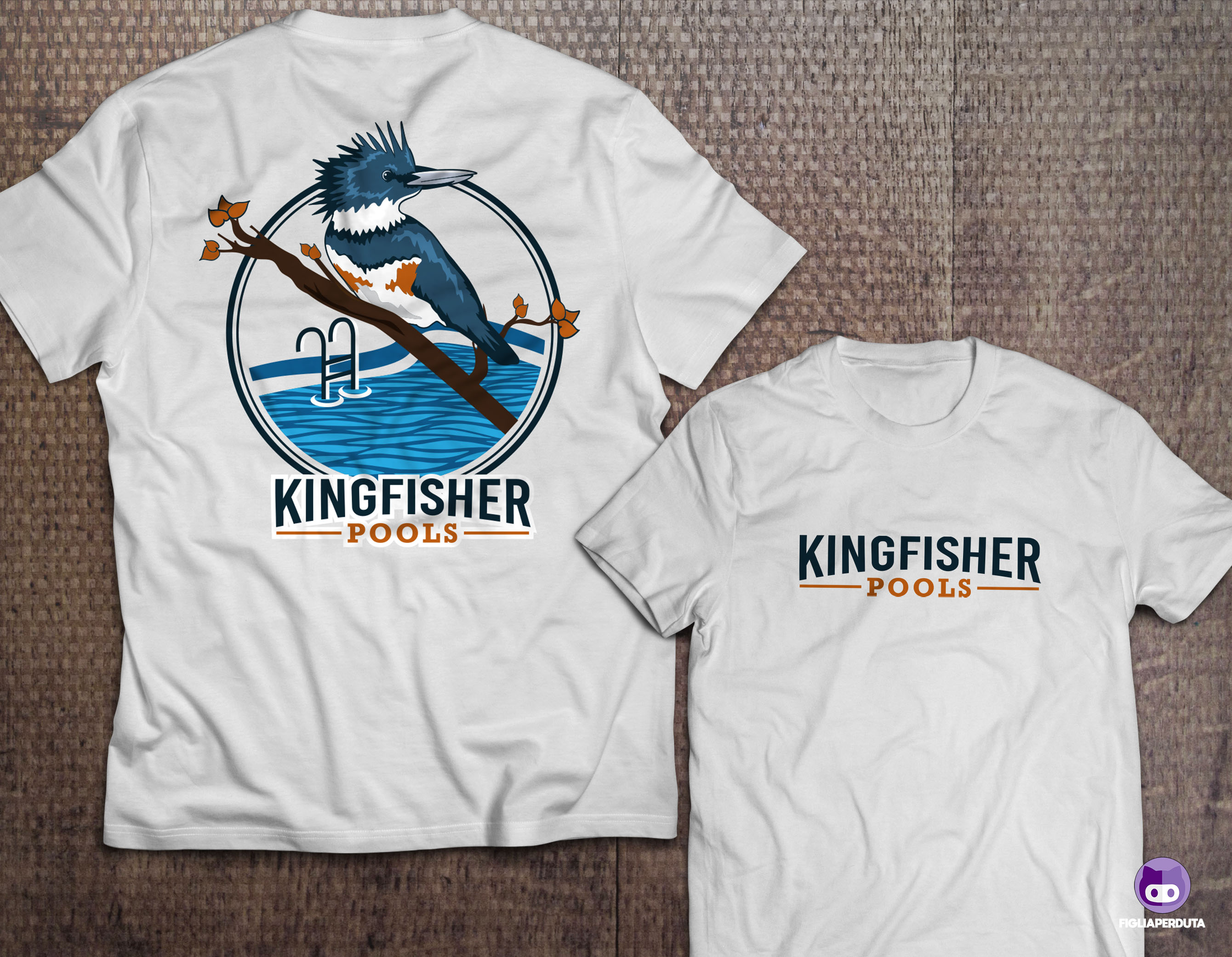 T-shirt Design by FigliaPerduta for Kingfisher Pools | Design #30034515