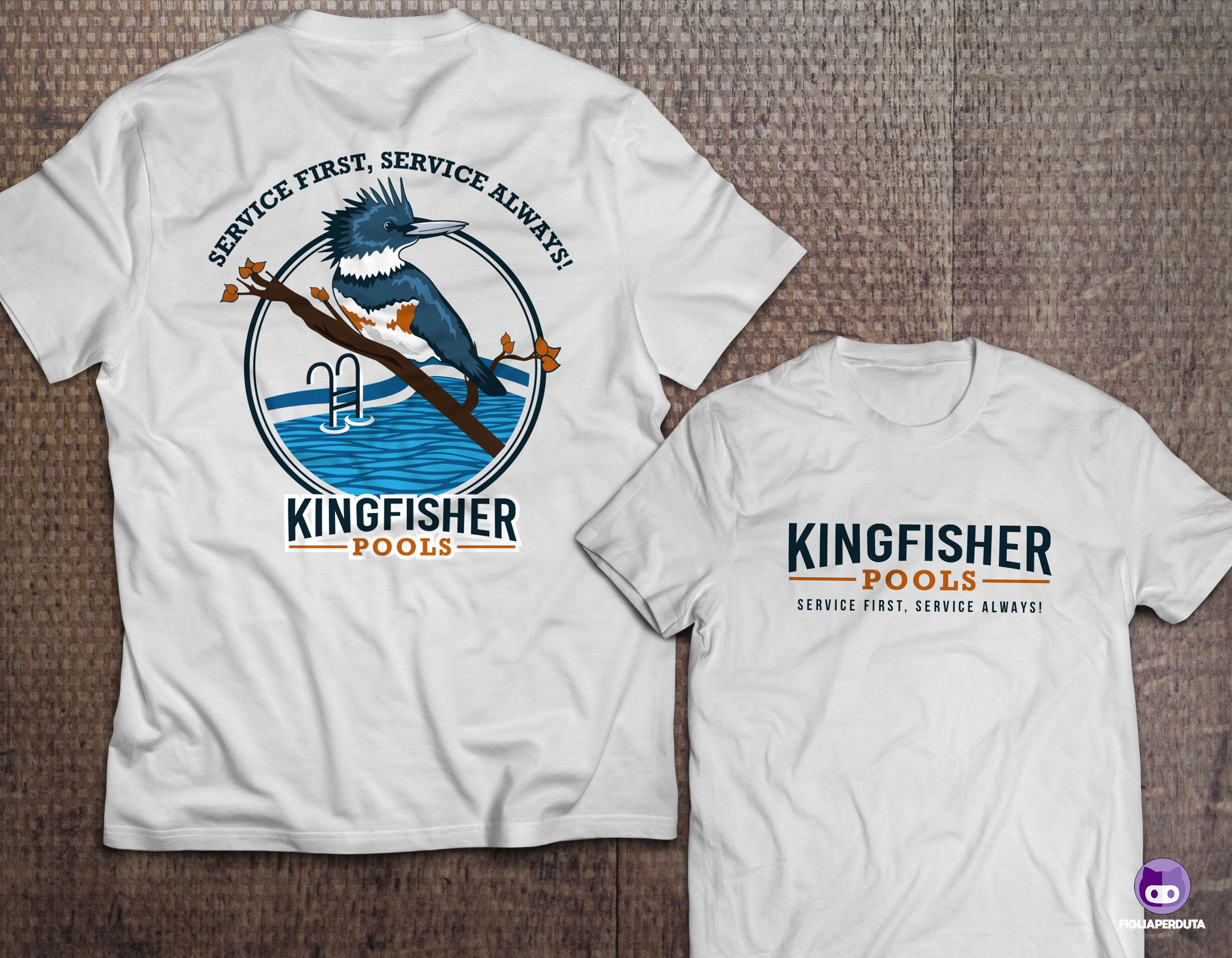 T-shirt Design by FigliaPerduta for Kingfisher Pools | Design #30037834